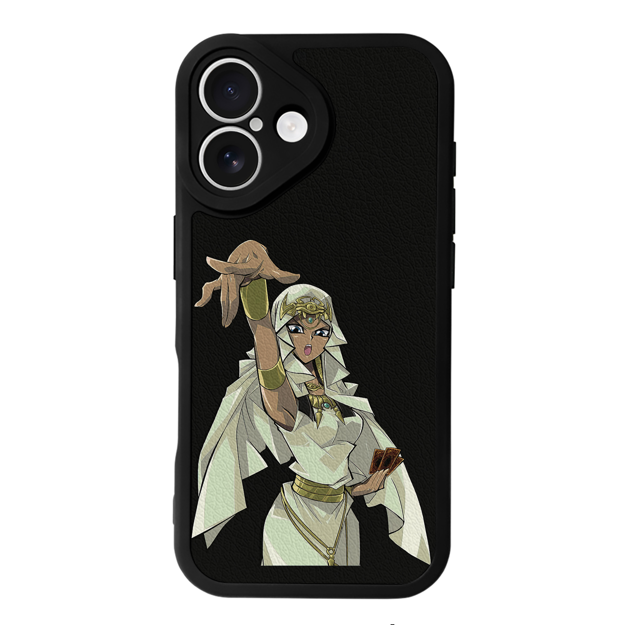 （画像用） 遊☆戯☆王 Yu-Gi-Oh! 【iPhone 16シリーズ対応】シリコンスマホケース（レザー調） 材質：シリコン